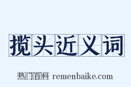 揽头近义词是什么意思的图片